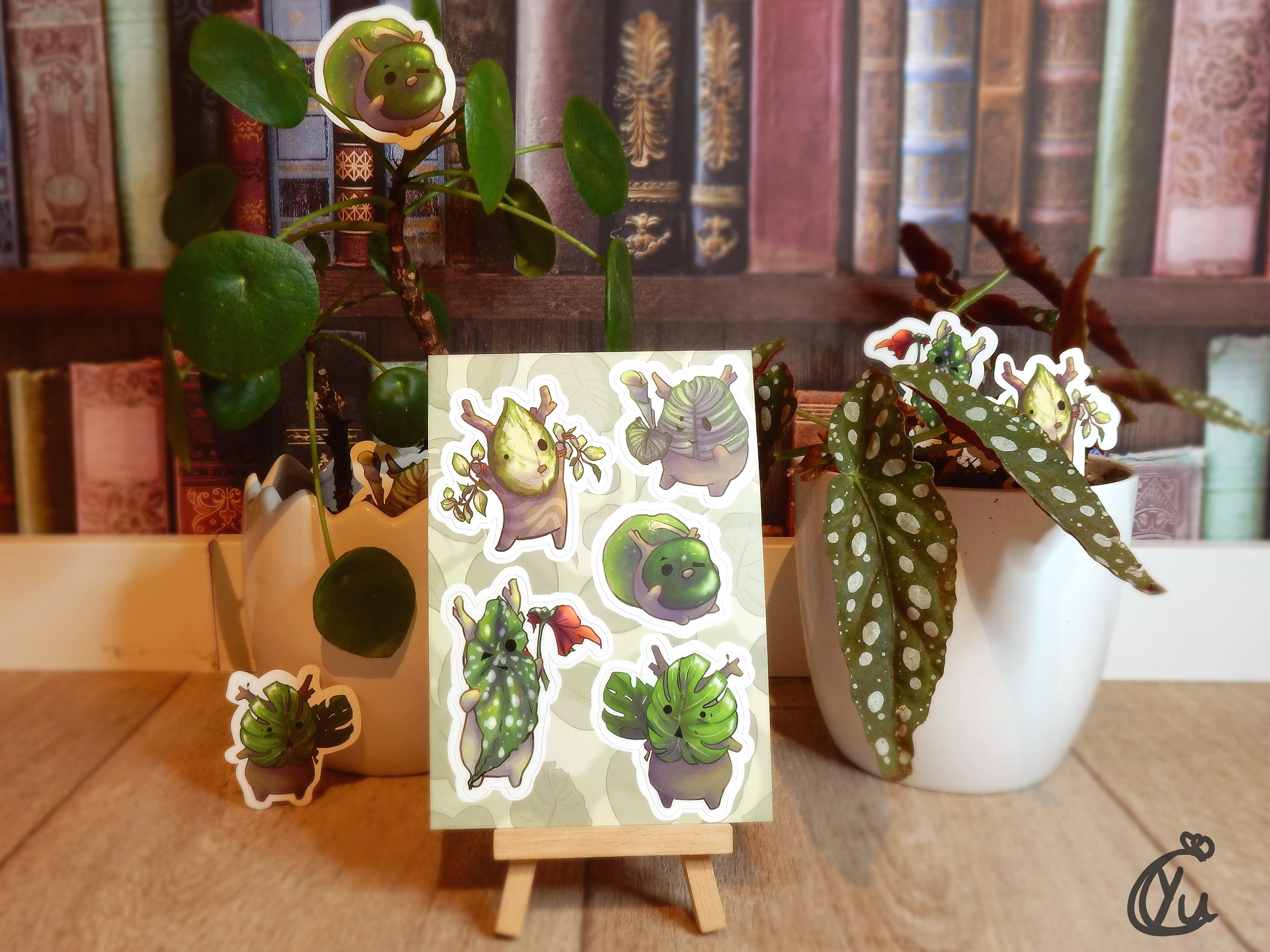 Korok houseplants stickers, both singles and stickersheets available