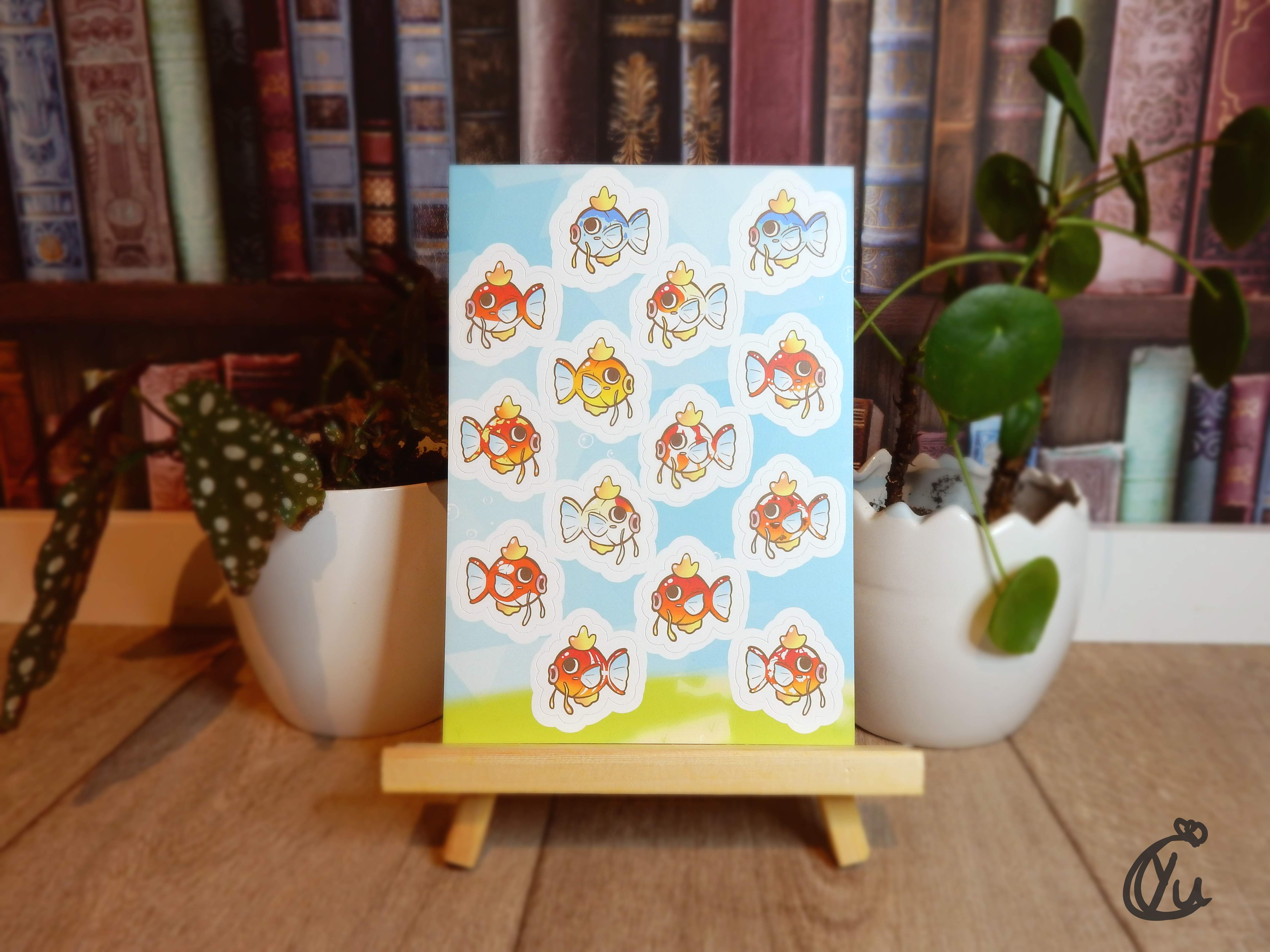 Magikarp Jump! inspired stickersheet