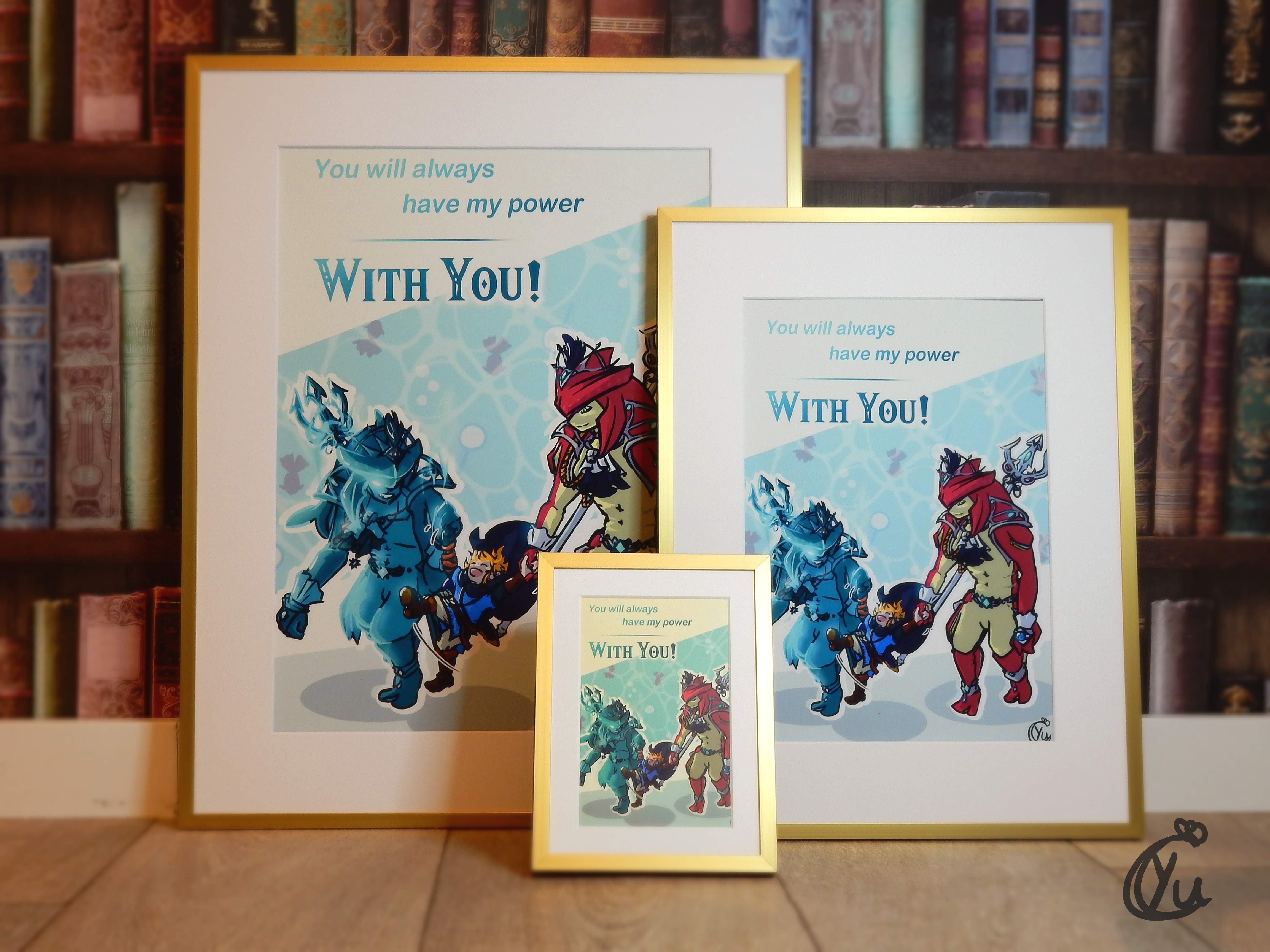 Link and Sidon(s) art prints, 3 sizes available